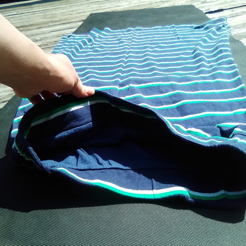Striped Cotton jersey skirt
